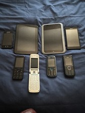 Mix of Old Phones and Tablets