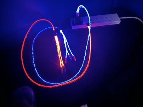 Flashing phone charger three - flashing,